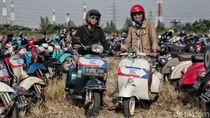 Keseruan Pencinta Vespa di Jakarta Mods May Day Keseruan Pencinta Vespa di Jakarta Mods May Day