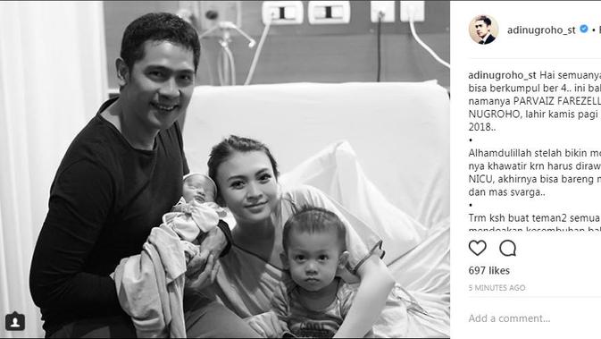 Donita (Foto: Instagram) Donita baru saja dikaruniai anak kedua dari pernikahannya bersama Adi Nugroho.(Foto: Instagram)